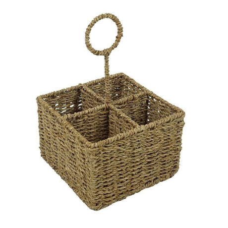 Organizador 4 Div 20X20Xh15Cms Fibra Natural