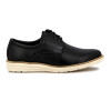 Starsax Mocasin Casual Hombre Acordonado Suela Clara Negro