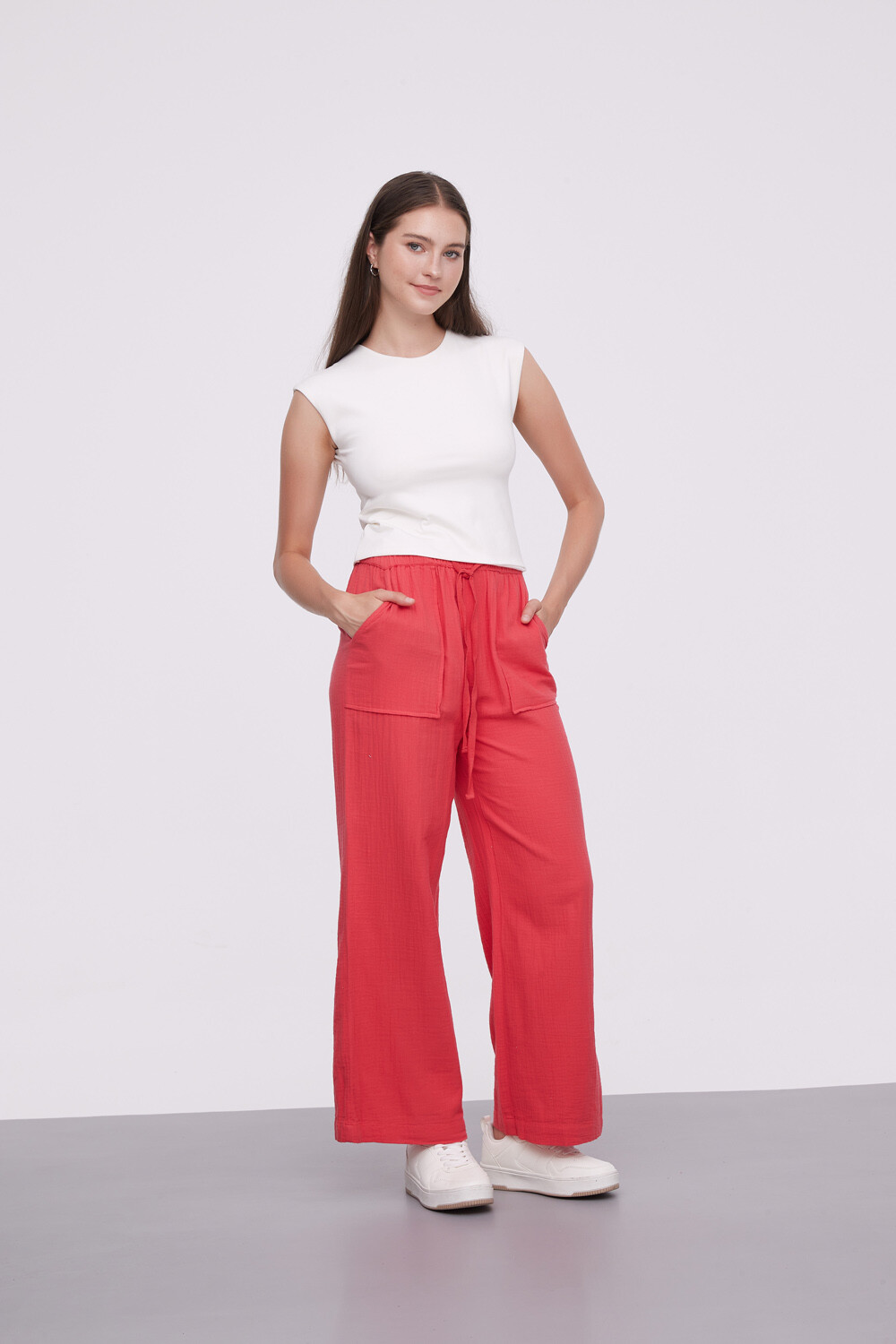 Pantalon Ravenea Rojo Coral