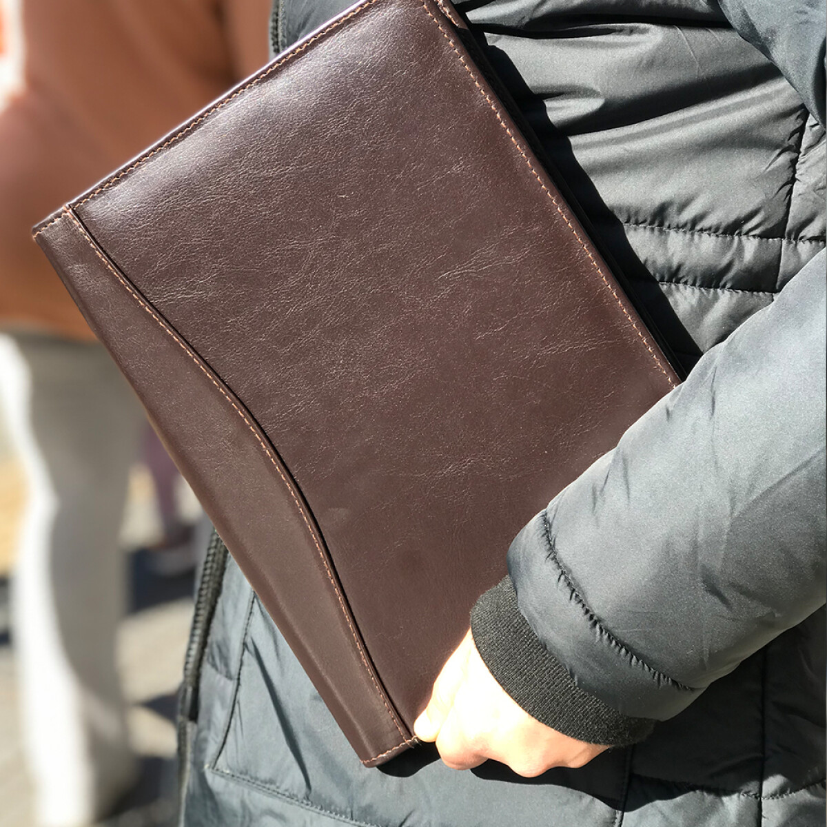 Carpeta con cierre - Marron 