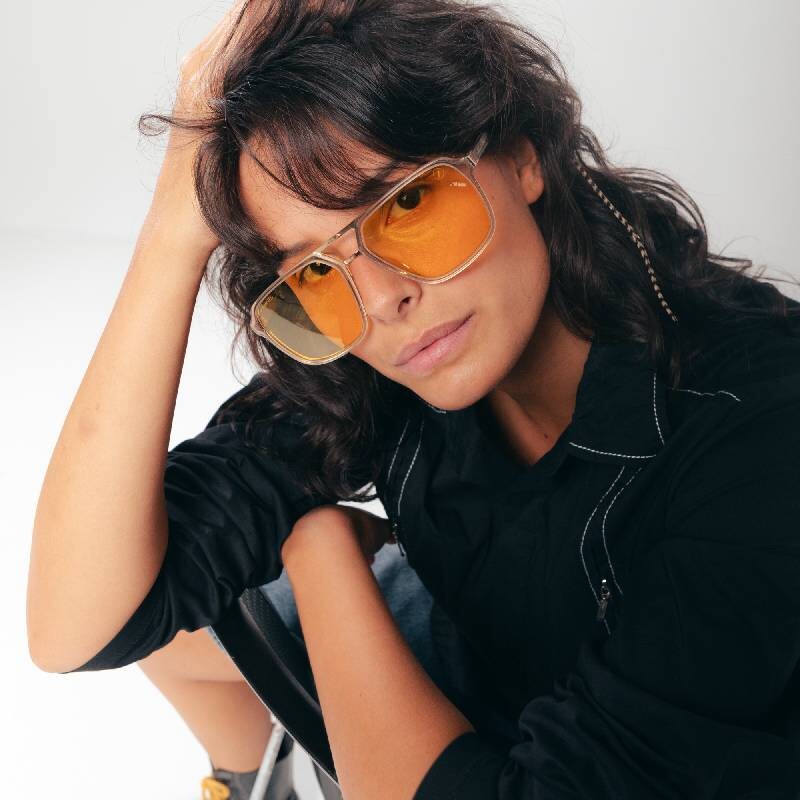 Lentes de Sol Chilli Beans Bombay Gris - Amarillo