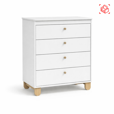 COMODA ZUPPY 20080 4C MDF-Y-MADERA NATURAL-BEIGE