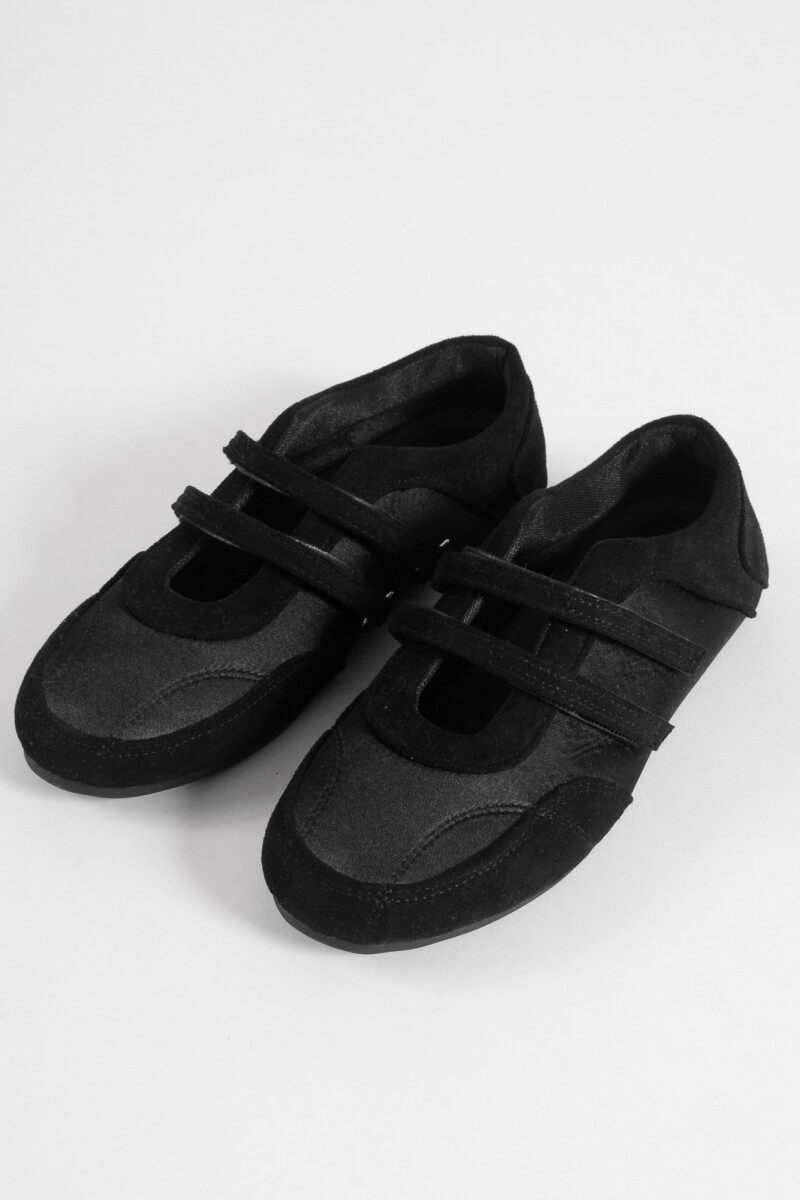 Ballerinas de tela negro