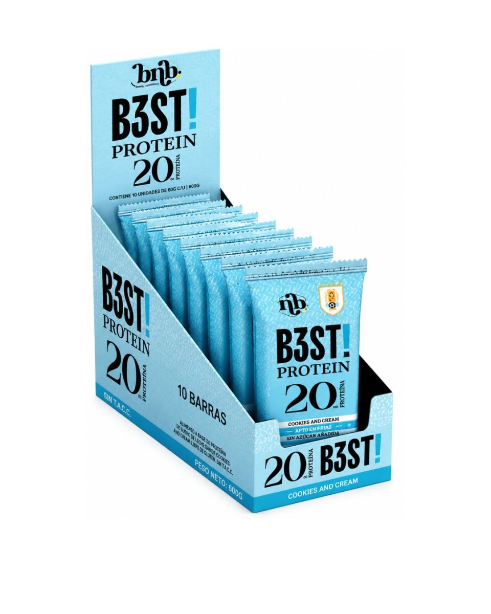 Barra Best Protein Caja X10 NB - Cookies and cream 
