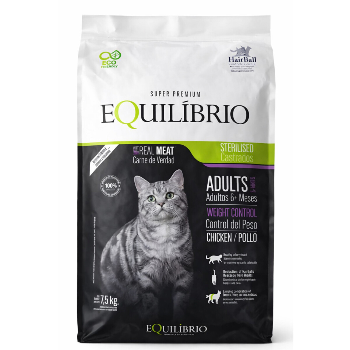 ALIMENTO DE GATO EQUIL. CASTRADO 7.5KG 