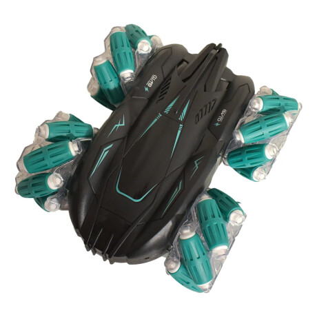 Auto Coche de acrobacia 360 Luces con Control Remoto Turquesa