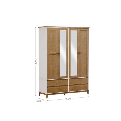 ROPERO FINESTRA BIPARTIDO 4 PUERTAS,4 CAJONES. ROPERO FINESTRA BIPARTIDO 4 PUERTAS,4 CAJONES.