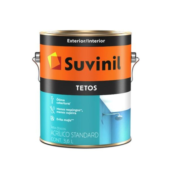 Latex cielorrasos Suvinil Tetos 3.6 litros Latex cielorrasos Suvinil Tetos 3.6 litros