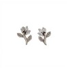 Caravanas Flor-Plata 925-Piedra zirconia-CA3028 conpiedra