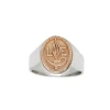 Anillo Profesión Nurse-Plata y Oro-Sin Piedra-AP5008 sinpiedra