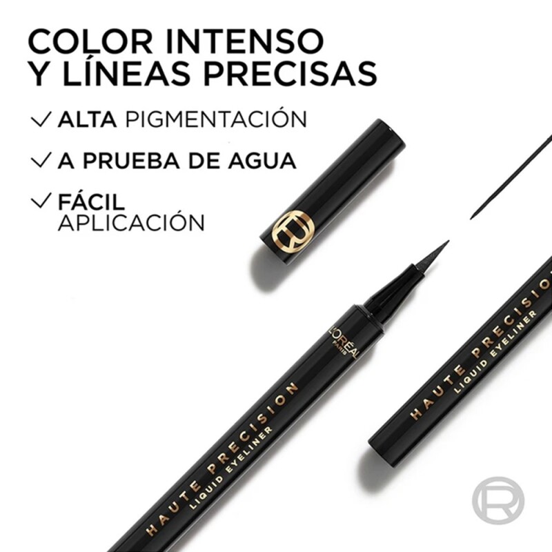 Delineador De Ojos Líquido L'oreal Haute Precision Black Delineador De Ojos Líquido L'oreal Haute Precision Black