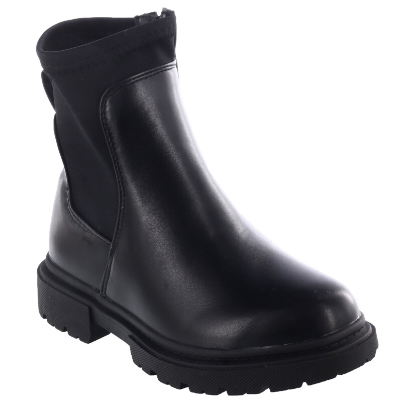 Bota de Niña Mini Miss Carol chelsea GLUE con caña de neopreno Negro