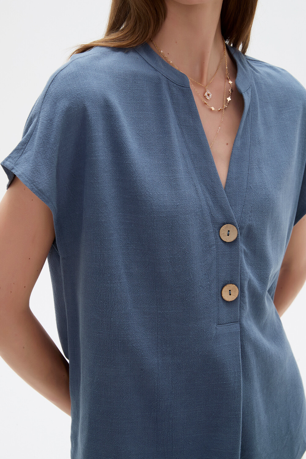 Blusa Limbani Azul Piedra