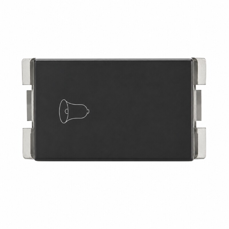INTERRUPTOR PULSAR TIMBRE BLANCO 10A250V Pulsador de Timbre 10AX 250V Atenea Grafito