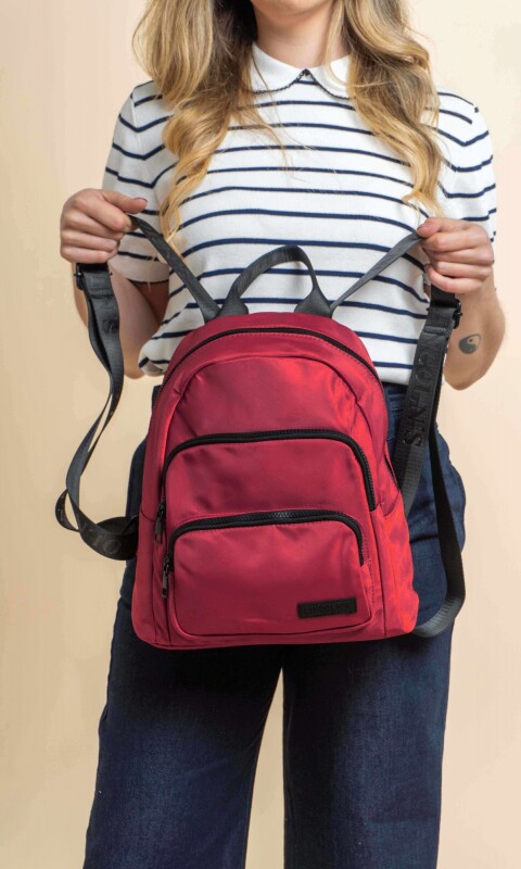 MOCHILA FLOR DE LOTO GRANATE