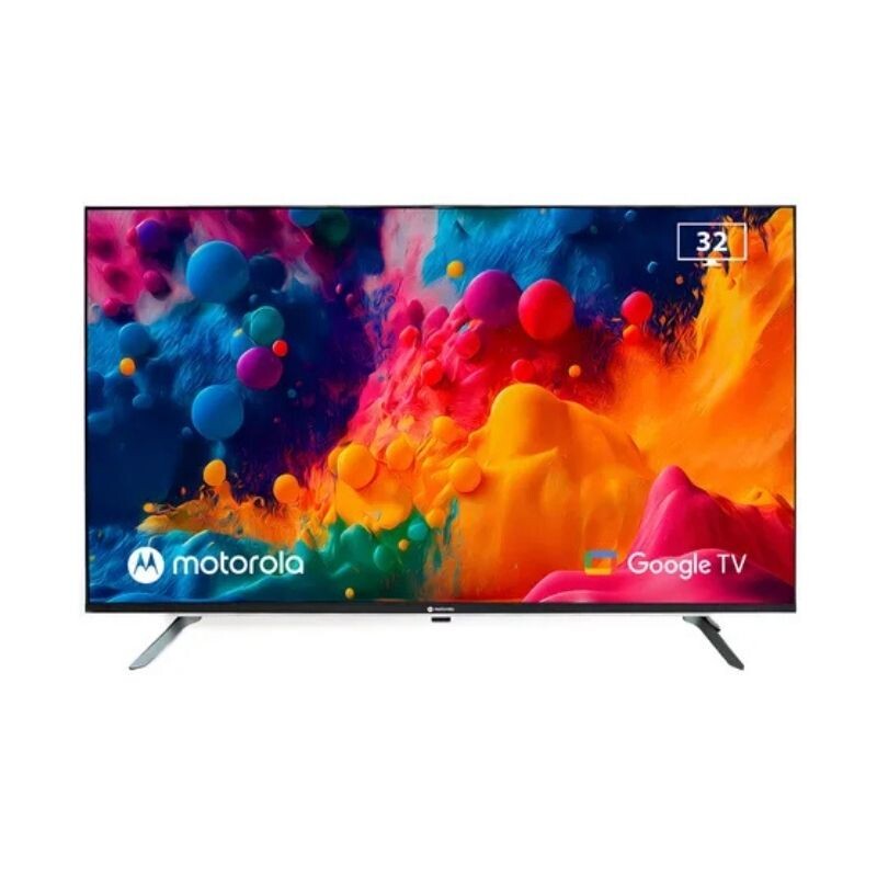 SMART TV 32" HD MOTOROLA CON GOOGLE TV Negro