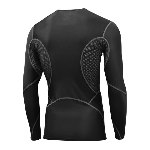 L/S MEN POLY SPX EVERLAST COMPRESSION BK BK