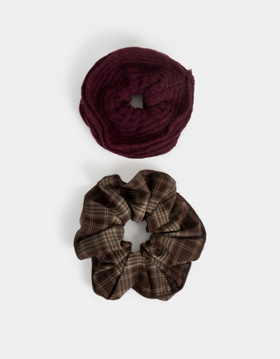 Scrunchie - Combinacion Bicolor 