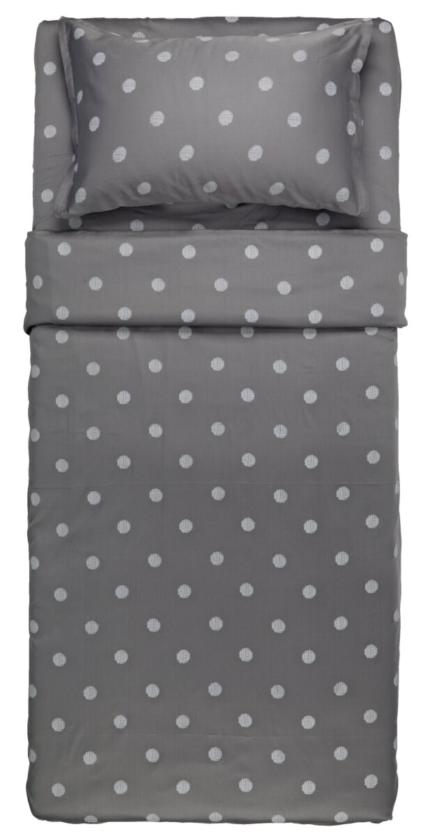 Juego de sábanas satén ANE 160x240 gris 