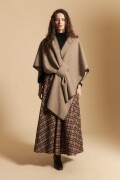 PONCHO MECHA Beige