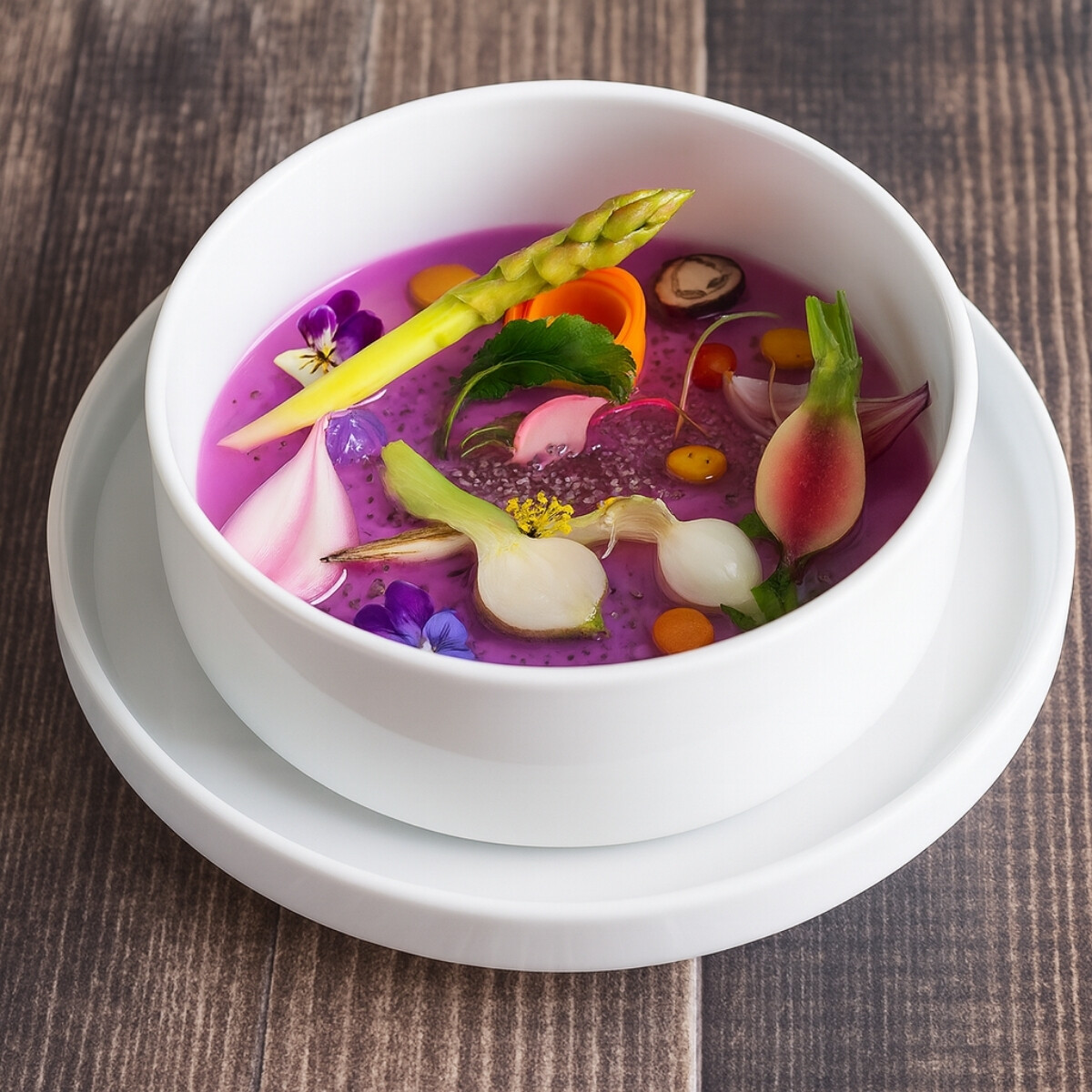 Plato Llano Rustic 20 cm Blanco Porcelana 