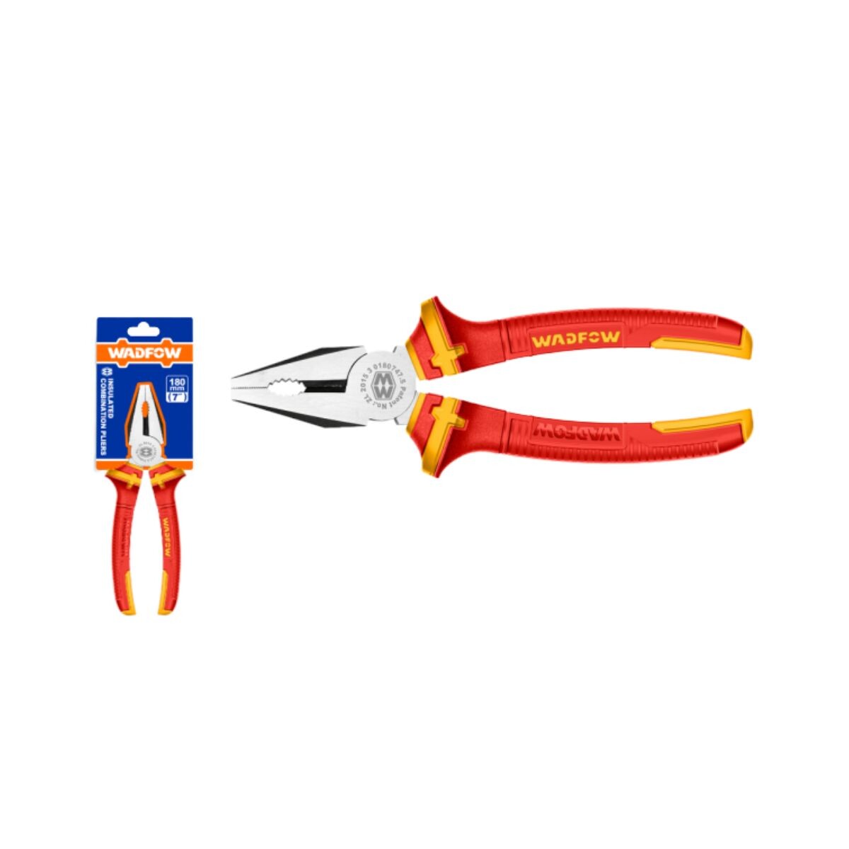 Alicate Universal Aislado 7" Mango Ergonomico Wadfow 