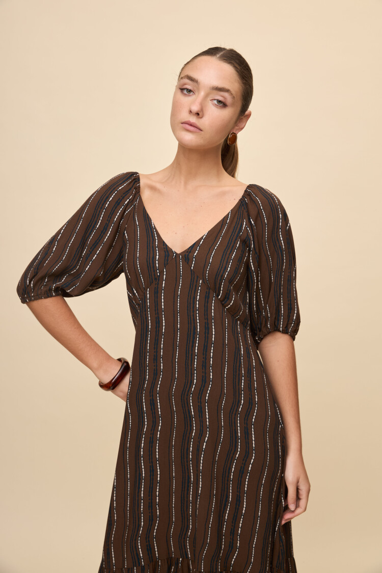 VESTIDO MAVA Chocolate