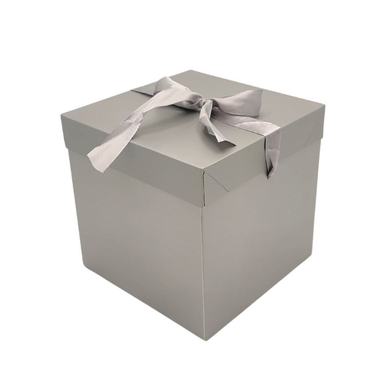 Caja de Regalo Mediana Gris