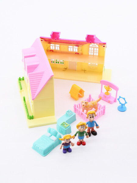 MINI VILLA JARDIN CON JUEGOS AMARILLO