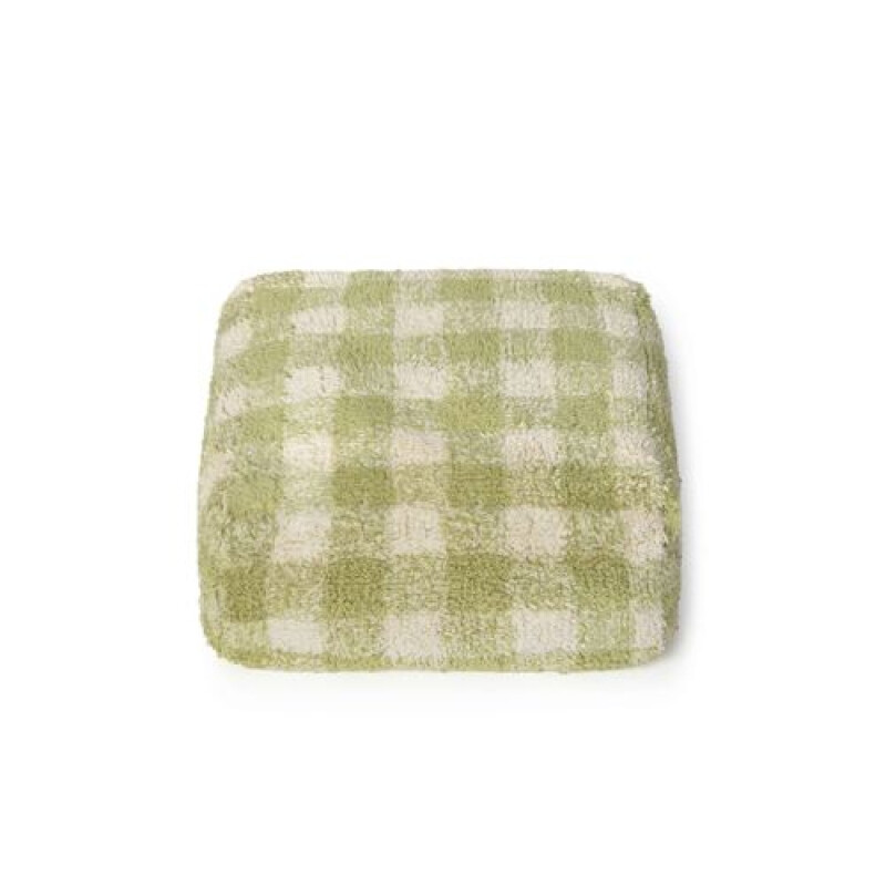 Pouf lavable - Vichy - Verde Matcha - Lorena Canals Pouf Lavable - Vichy - Verde Matcha - Lorena Canals