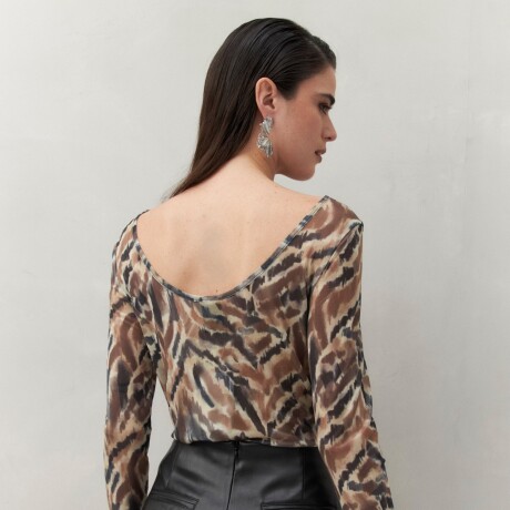TOP TRINA Animal Print