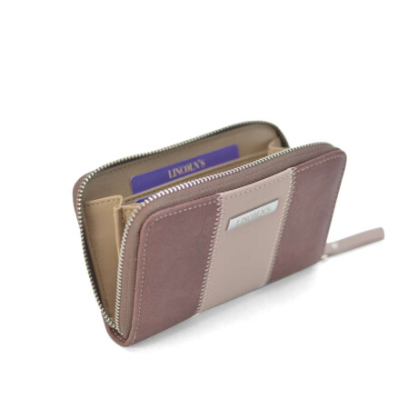 Billetera dedalera Berenjena Y Rosa