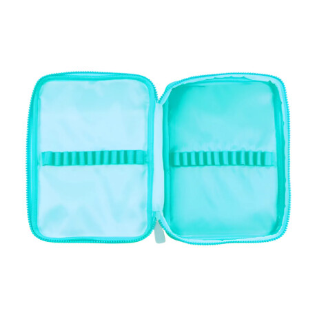 Cartuchera Footy Cierre Celeste 2 Pisos