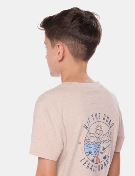 REMERA ESTAMPADA Beige