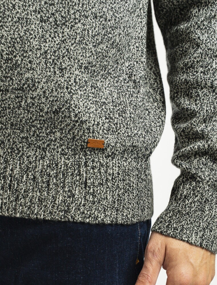 Buzo Shetland Negro Melange