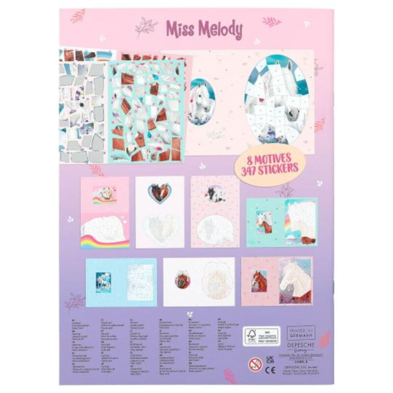 Number Sticker- Miss melody Number Sticker- Miss Melody