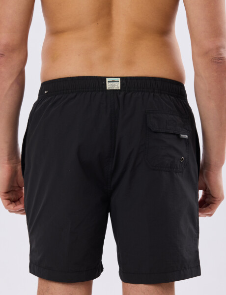 SHORT DE BAÑO LISO Negro
