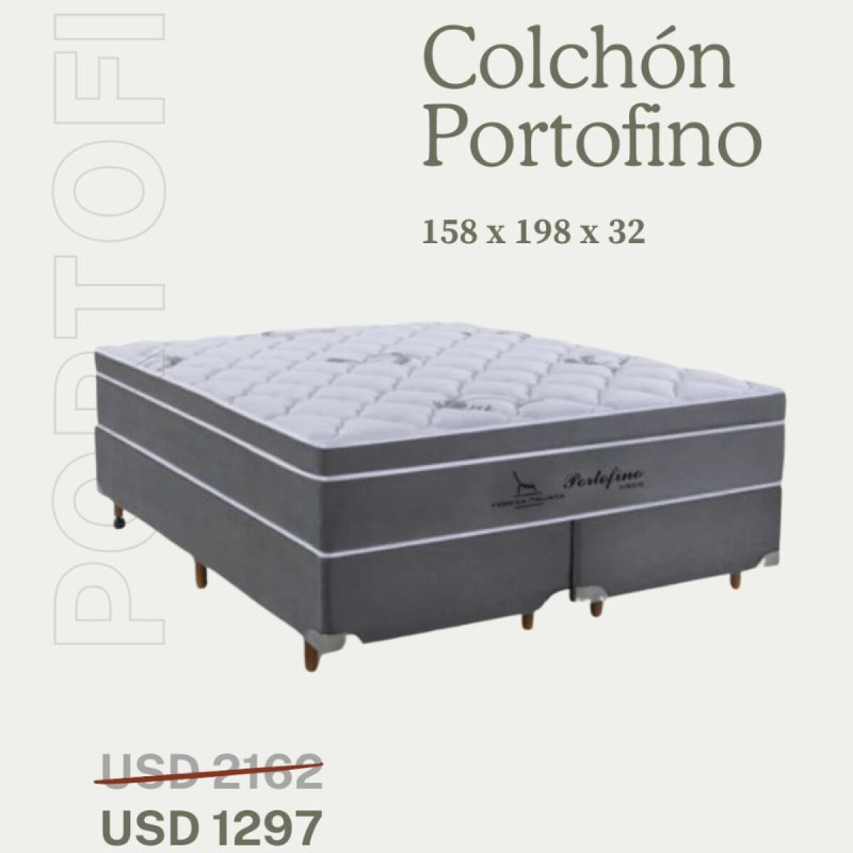 Colchón Portofino (No incluye base) - 158 x 198 x 32 