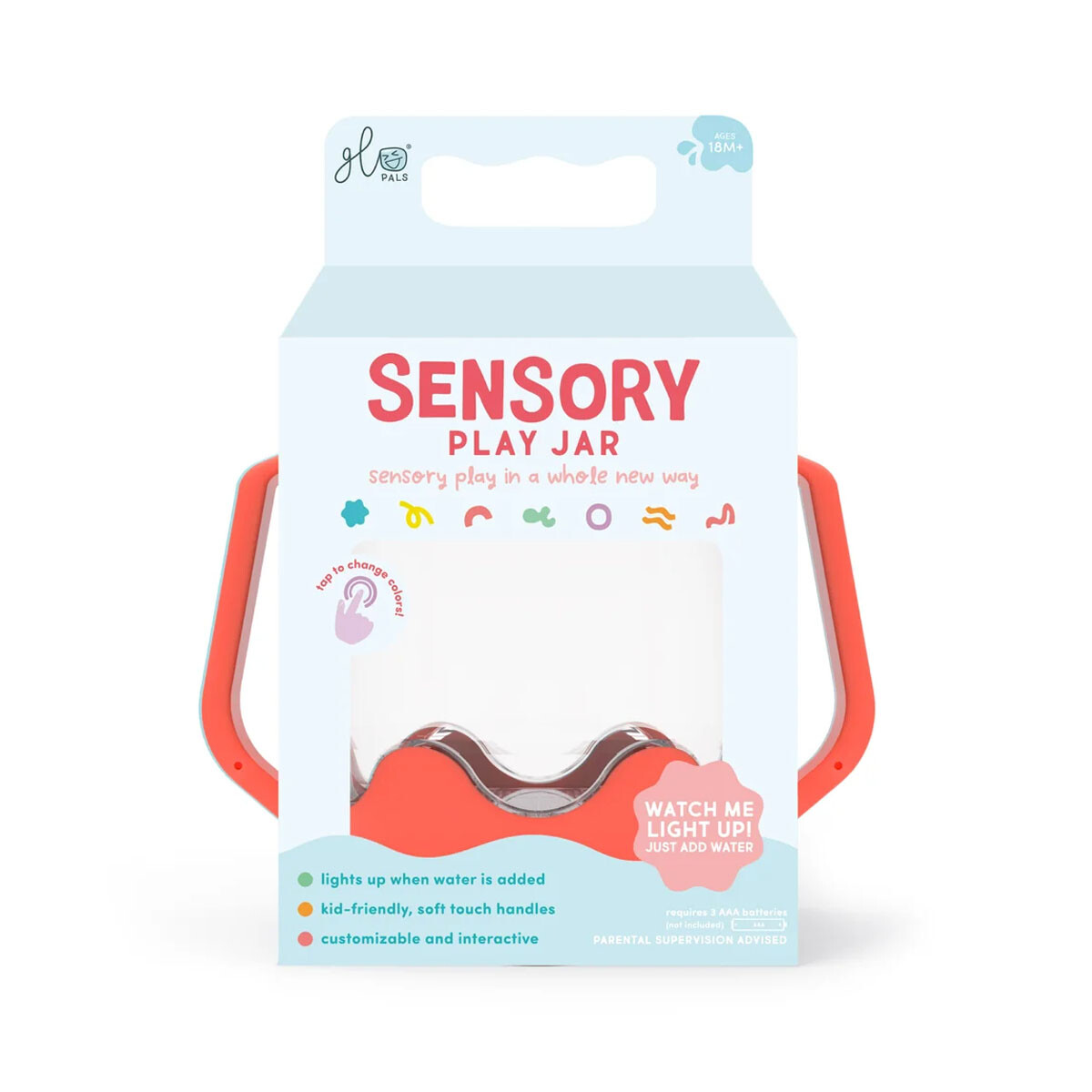 Jarra Sensorial Glo Pals - Rojo 