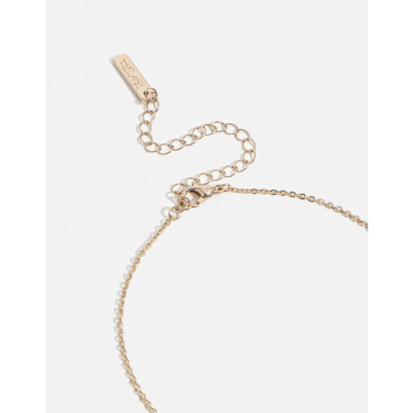 Set De Collar Y Aros Pasantes Dorado