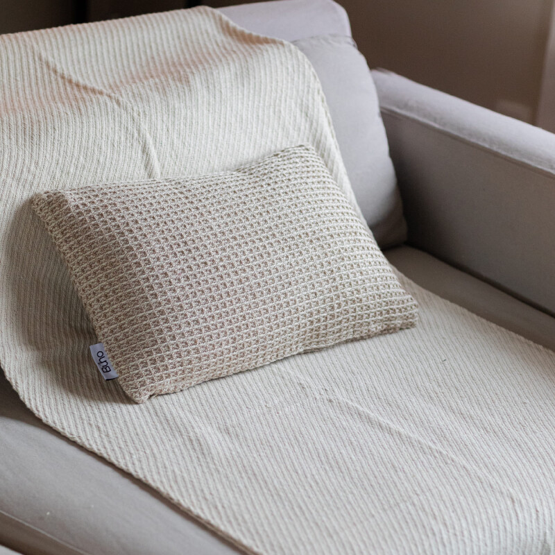 Manta para sillón y cama algodón Crudo 180 x 130cm
