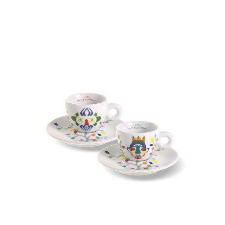 Set De 2 Tazas Para Espresso Pascale Marthine Tayou Illy Art Collection