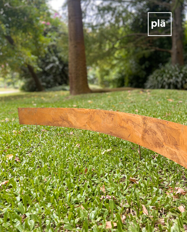 Fleje Separador 10cm x 1.2m - Acero Corten 2mm - Con estacas