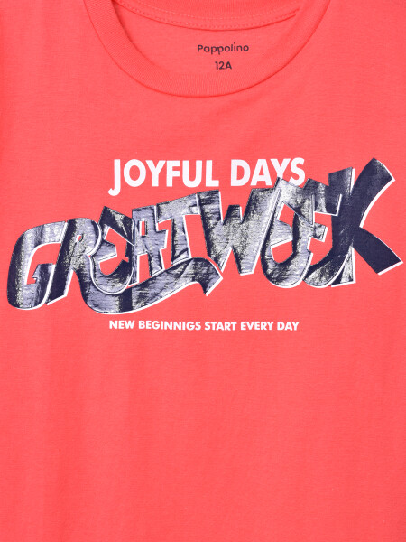 REMERA ESTAMPADA ROJO