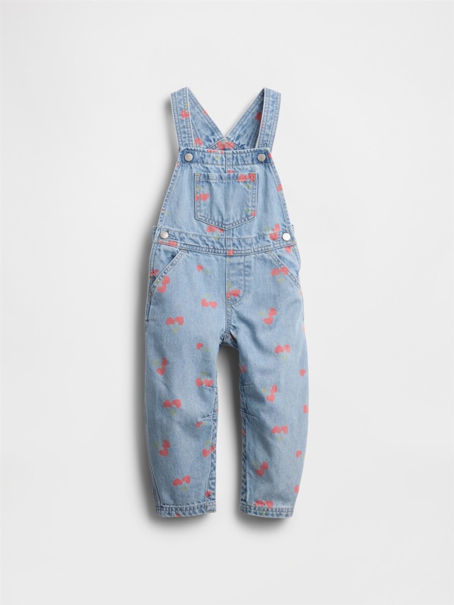Enterito De Jean Horseshoe Toddler Niña - Medium Wash 