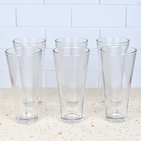 Set de 6 vasos de vidrio Set de 6 vasos de vidrio