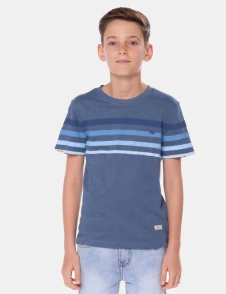 REMERA RAYADA Piedra