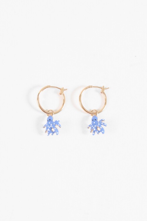 Aros dije octopus dorado