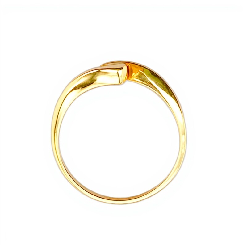 Anillo Cruzado-Oro 18k-Piedra Zirconia-AN9517 conpiedra