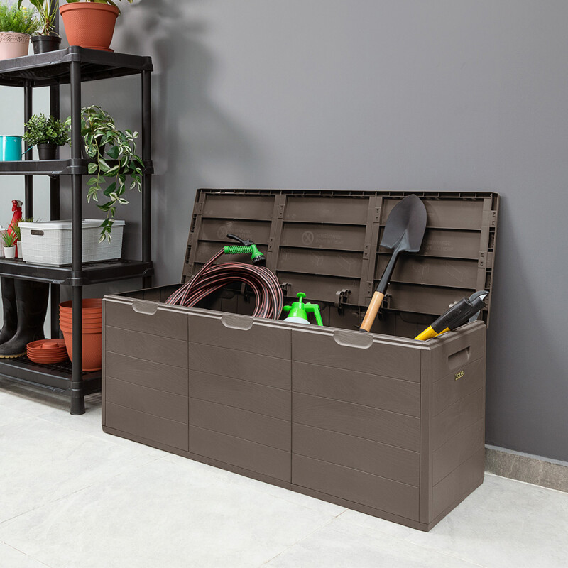 Baúl Rimax en PP de 300 lt 52,3 × 43 × 126,1 cm Mocca